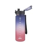 Skygo Revify 500ML Soft Touch Çift Renk Motivasyon Tritan Su Matarası (Lacivert-Kırmızı) - Option-1 - 0 - Siyah