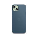 Skygo Revify Apple iPhone 15 Plus Için Magsafe Özellikli Mikro Dokuma Kılıf - Pasifik Mavisi - Option-1 - 0-Bordo