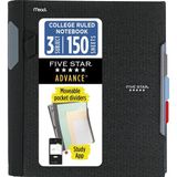Skygo Revify Five Star Advance Spiral Not Defteri + Eğitim Uygulaması, 3 Tema, Çizgili Kolej Kağıdı, 27,9 x 21,6 Cm, 150 Yaprak, Spiral Korumalı ve Hareketli Ayırma Duvarlı, Siyah, 1 Adet (73132) - -- - Option-1