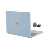 Skygo Revify MacBook Air M1 Kılıf A2337 Uyumlu 13 Inç Kumaş Kaplama Sert Koruyucu Kapak A2179 A1932 Hard Case Açık Mavi - 1 GB - 00-Siyah - Beyaz - Option-1
