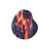 Skygo Revify Oval Baskılı Bilek Destekli Kum Desen Tip Kaymaz Taban Optik Bilgisayar Notebook Mouse Pad Maus Pad (Magma) - Option-1 - 00-Siyah - Beyaz
