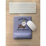 Skygo Revify Şimdi Çalış Sonra Ağlarsın Baskılı Bilek Destekli Kare Mouse Pad (Mavi) - Option-1 - 00-Siyah - Beyaz