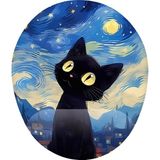 Skygo Revify Van Gogh Kedi Bilek Destekli Mouse Pad - -- - Option-1