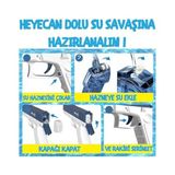 Skygo Şarjlı Elektrikli Su Tabancası Tam Otomatik 10M Fışkırtma Havuz Deniz Açık Hava Işıklı 300 ml Kapasiteli 500 Mah Bataryalı - Ahşap - 0 - 1 Yaş
