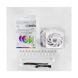 Skygo Scythe Wonder Tornado 120MM Argb Beyaz Kasa Fanı 3’lü Paket, 26MM Kalınlık, 2500 Rpm, Fdb Rulman, Titreşim Önleyici Tasarım, 3-Pin Argb, 120.000 Saat Ömür, Pc ve Sıvı Soğutma Uyumlu - 0 - Siyah