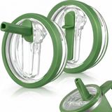 Skygo Sellhubx 40 Oz Uyumlu Yedek Kapak – Sızdırmaz Leakproof Tasarım – Bpa Free Yedek & Upgrade Lid – Quencher ile Uyumlu Bardak & Termos Kapağı + Iç Pipeti (Yeşil) - Option-1 - 0 - Siyah
