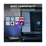 Skygo Ses Kartı Youtube Kick Podcast ve Yayıncı, Ses Kartı, Dj Mikser, Taşınabilir Podcast Prodüksiyon Stüdyosu, Canlı Yayın, Kayıt, Oyun Için Kondenser Ses Kartlı Mikrofon Mikseri P800 - 1 GB - 00-Siyah - Beyaz - Option-1