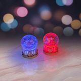Skygo Sevgili Çift Temalı Işıklı Mini Kar Küresi (7 cm x 4 Cm) - Çok Renkli - Standart - Düz