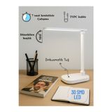Skygo ST-7901 Şarjlı LED Masa Lambası, Dokunmatik Masaüstü Çalışma Masası Lambası 30 SMD LED