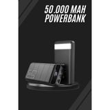 Skygo Taşınabilir Powerbank 50.000 Mah 4 Girişli Hızlı Şarj LED Göstergeli Fenerli Şarj - 001-Renkli