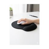 Skygo Tıger Track Siyah Bilek Destekli Ergonomik - Kaymaz Taban Mouse Pad - Option-1 - 00-Siyah - Beyaz