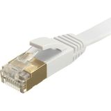 Skygo Tkz 5344 Cat7 RJ45 Modem Internet Kablosu 20 Metre 10GBPS 600MHZ Uçları Fabrikasyon Takılı Bilgisayar Modem Internet Ethernet Kablosu (20 Metre Cat7 10GBPS 600MHZ) - 1 GB - 00-Siyah - Beyaz - Option-1