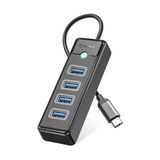Skygo Type-C To Usb-A 3.0 4 Portlu Ultra Slim USB Çoklayıcı Hub Siyah - 1 GB - 00-Siyah - Beyaz - Option-1