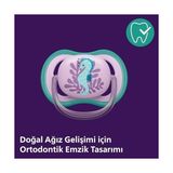 Skygo Ultra Air Emzik, Kız Bebekler Için 6-18 Ay, 2’li Paket, Ortodontik Silikon, Geniş Hava Delikli, Mikrodalga Sterilize Edilebilir, Bpa Içermez, Taşıma Kutulu, SCF085/61 - 0- Koyu Mavi - 0 - 1 Ay