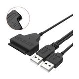 Skygo USB 2.0 2.5 3.5 Inç Sata SSD HDD Hard Disk Dc Güç Çevirici Dönüştürücü Adaptör Kablosu ve Uyumlu Adaptör - 1 GB - 00-Siyah - Beyaz - Option-1