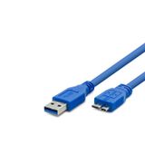 Skygo USB 3.0 To Micro-B 3.0 Harddisk Kablosu 1 Mt (Mavi - HDX7510)