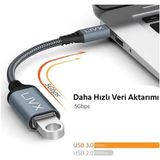Skygo USB 3.0 To Type-C Çevirici Dönüştürücü 60W Hızlı Şarj Desteği 15 cm Kablolu Otg Adaptör Xiaomi Macbook ile Uyumlu Gri Ottca-01 - 1 GB - 00-Siyah - Beyaz - Option-1