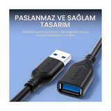 Skygo USB 3.0 Uzatma Kablosu 50CM - 1 GB - 00-Siyah - Beyaz - Option-1