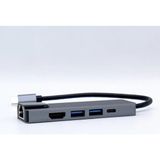 Skygo USB C 5in1 Çoklayıcı Adaptör – 4K Hdmı, Gigabit Lan, Usb-C Pd, 2× USB 3.0 Portlu Type-C Hub | Laptop, MacBook ve Chromebook ile Uyumlu Bağlantı Genişletici Dönüştürücü | ZR34 - 1 GB - 00-Siyah - Beyaz - Option-1
