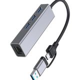 Skygo USB Çoklayıcılı Ethernet Çevirici (Type-C USB 3 - USB To Gigabit Ethernet ZR1109)