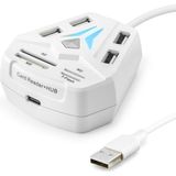 Skygo USB Combo Hub Kart Okuyucu 8 Port Beyaz A068W - Standart