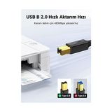 Skygo USB Den Usb-B Ye Yazıcı Tarayıcı Kablosu, 1.5 Metre - 1 GB - 00-Siyah - Beyaz - Option-1