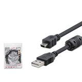 Skygo USB Mini V3/5Pin To USB Kablo 1.5 M (HDX7538Siyah)