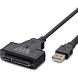 Skygo USB To Sata Kablo 2.5 Güç Girişli 38CM Siyah HDX7516 - Renkli