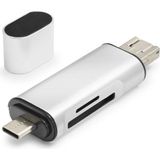 Skygo USB Type-C Otg Kart Okuyucu Sd Microsd 480 Mbps Gri HDX7053