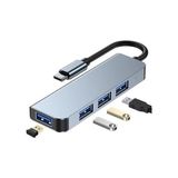 Skygo USB ve Type-C 4 In 1 USB 3.0 Hub Alüminyum Gövde USB Çoklayıcı Hub (Type-C Girişli) - 1 GB - 00-Siyah - Beyaz - Option-1