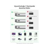 Skygo Usb4 Usb-C Kablo 1.8 M 240W 40GBPS 8k 60Hz 4K 144Hz Thunderbolt 3/4 Uyumlu Type-C Hızlı Şarj Veri Görüntü ve Ses Aktarım Kablosu - 1 GB - 00-Siyah - Beyaz - Option-1