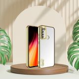 Skygo Xiaomi Redmi Note 8 Yanları Renkli Lens Korumalı Logo Gösteren Mega Kılıf Gold