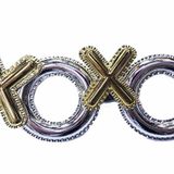 Skygo Xoxo Yazılı Yılbaşı Partisi Gözlüğü Gümüş Renk