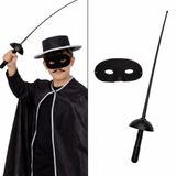 Skygo Zorro Kostüm Plastik Aksesuar Seti – Maske ve Kılıç (67 cm)
