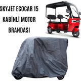 Skyjet Ecocar 15 3 Tekerlekli Kabinli Elektrikli Motosiklet Brandası