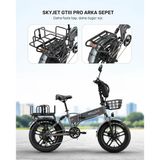 Skyjet Gtııı Pro - Trvııı Pro Elektrikli Bisiklet Arka Çanta Demiri Ve Lastik Set