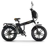 Skyjet Nitro Pro Siyah Şehir Bisikleti 20 İnç Katlanabilir 6 Vites Güçlü Motor