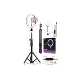 SKYLOONG 10 Inç Ring Light 5500k Youtuber Led Işıklı 2.1 Metre Tripod Selfie Makyaj Işığı