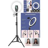 SKYNEX Ring Fill Light Led Işıklı Tripod 14 Inç Halka Youtuber Tiktok Makyaj Işığı Ayaklı Tripot 14inç
