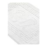Skyrose % 100 Pamuk Beyaz Otel Ayak Izli Banyo Paspası (Ayak Havlusu) 50X70 Beyaz Ayak Havlusu