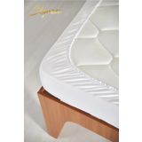 Skyrose Tek Kişilik Düz Beyaz Pollycotton Lastikli Çarşaf Tek Kişilik Çarşaf 100x200 Ekonomik Çarşaf