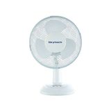 Skytech 9 Inch Masa Tip Vantilatör 27 W Güç, Beyaz Renk, 3 Kollu Pervane ile Sessiz Çalışma