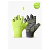 SkyWheel Premium Kalite Terletmeyen Yarım Parmak Pedsiz Yoga Fitness Bisiklet Outdoor Spor Eldiven - L