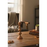 SKYWOOD AHŞAP DEKORATİF MUMLUK TEKLİ KAYIN AĞACINDAN