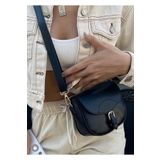 skyyouaccesories Crocos Kadın Siyah Küçük Boy Sade Ve Şık Çıtçıt Kapama Çapraz Omuz Çantası 2072-00