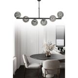 ŞL Şef Light Altina 6'li Siyah Modern Lüks Avize - Füme
