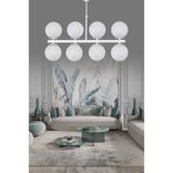 ŞL Şef Light Lagos 8'li Beyaz Modern Lüks Avize