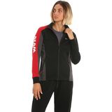 Slam A906001S00 Siyah Gri Kırmızı Dik Yaka Regular Fit Kadın Sweatshirt