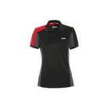Slam A908005S00 Siyah Gri Kırmızı Polo Yaka Regular Fit Kadın T-Shirt