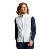 SLAM Erkek Beyaz Softshell Yelek, Dik Yaka, Fermuarlı, XL